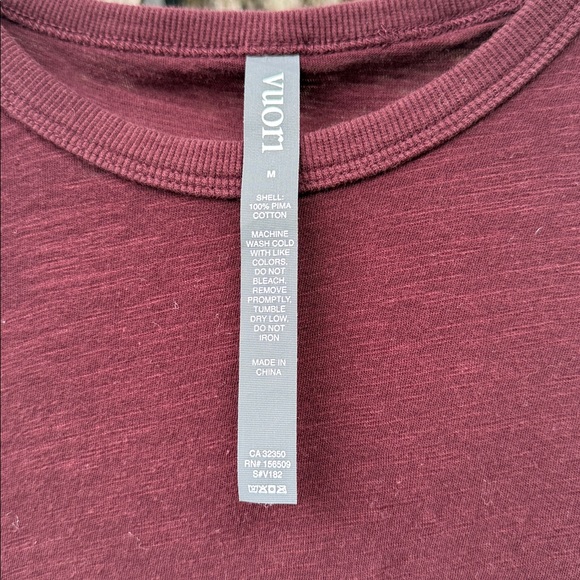 Vuori Men's Burgundy T-Shirt - Picture 4 of 6